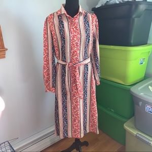 Vintage ls shirt dress 12 1/2